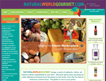 Tablet Screenshot of naturalworldgourmet.com